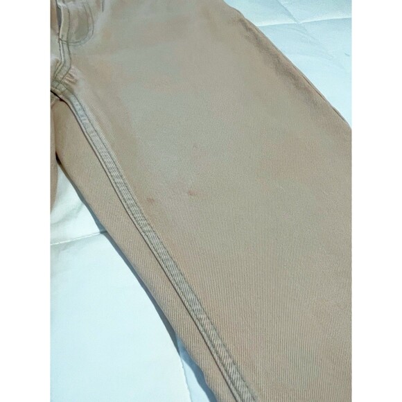 Zara Boot Cut Fit Denim Cropped Jeans Women's Color Peach size US 6 EUR 38 - Picture 7 of 8
